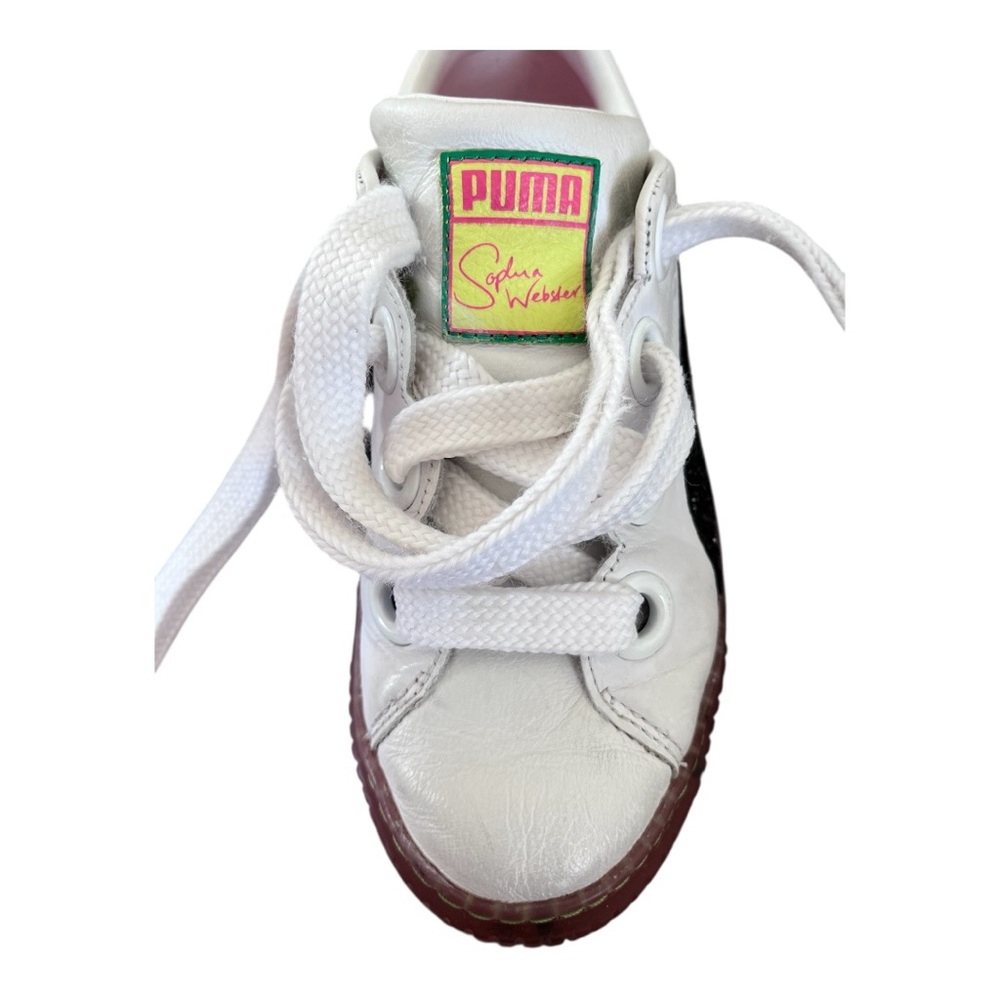 Puma x Sophia Webster Womens Platform Candy Princess White Leather Sneakers 7.5 - Picture 10 of 14
